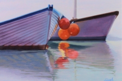 Chisnell Oil Painting Fishingboats Southwold