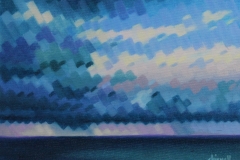 Chisnell oil painting mosaic sky